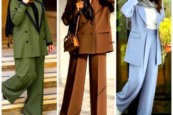 کت و شلوار زنانه شیک و حرفه‌ای